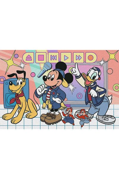 Trefl Puzzle 60 premium plus kids mickey si prietenii cu soricel si poster