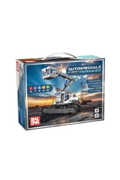 D-Toys Autospecială cu nacelă hidraulică cu 127 piese - Jucărie Interactivă E...