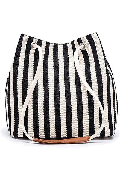 TERRIFI Canvas Tote Bags for Women, Beach Tote Shoulder Bag, Large Capacity D...