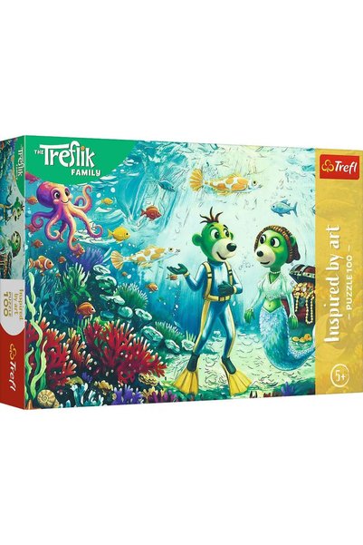Trefl Puzzle 100 familia treflik inspirat de arta magia adancurilor