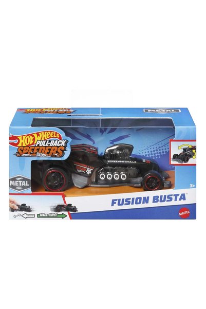 mattel Hot wheels masinuta metalica cu sistem pull fusion busta scara 1:43