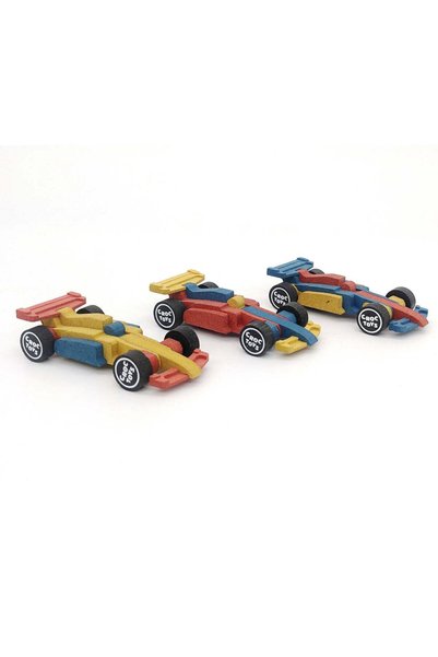 Croc toys Set de constructie 3 masini de curse,