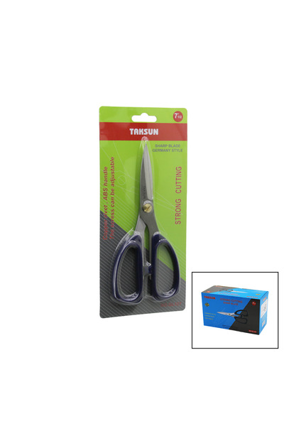 Taksun Foarfece de tip german, 7 1/2 inci, cu barete colorate din ABS, pachet...