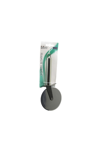 ibico Metal pizza and dough cutter roulette, large, 8.8 cm, with chrome handl...