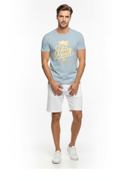 ASTRALTECH Palm Beach California Printed Men's Casual T-Shirt Sporty Style