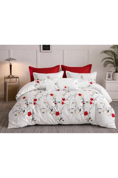 Ralex Pachet economic lenjerie pat dublu Finet 6 piese + 2 perne matlasate 50...
