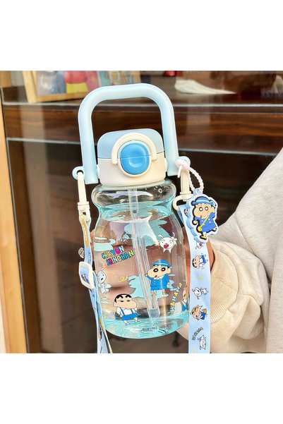 Generic Cartoon Cute Cup Tritan Independent Doll Portable Handle Strap Childr...