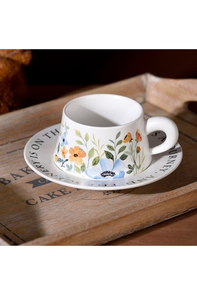 Generic Hot-Selling Vintage Floral Cup and Saucer, French-Style Floral Niche ...