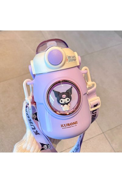 Generic Authorized Thermos Cup Cute Diagonal Straw Cup Summer Portable Big Be...