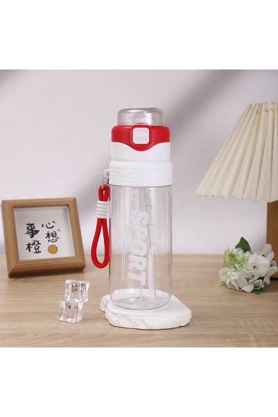 Generic Sports spray water bottle for outdoor fitness, portable dual-use wate...