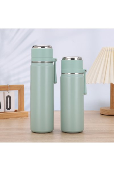 Generic New high-value 316 stainless steel thermos cup with tea compartment s...