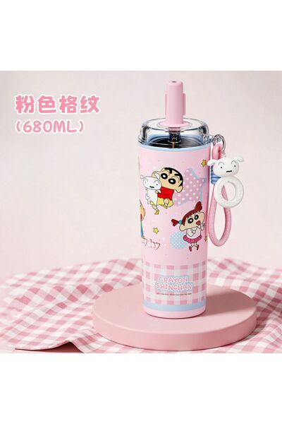 Generic Ice Cup, High-Appearance Cartoon Cute Portable Insulated Cup for Fema...