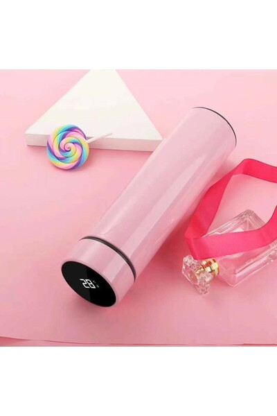 Generic Smart Water Cup 304 Stainless Steel Thermos Cup Creative Led Temperat...