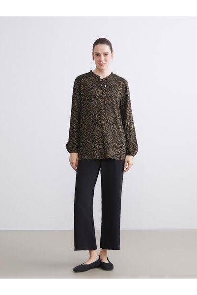LC Waikiki LCW Grace Black Straight-Leg, Loose & Wide-Leg Women's Pants—The A...
