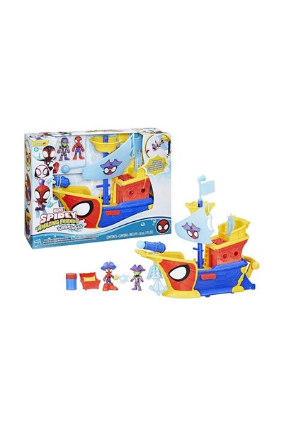Hasbro Spidey Waterwebs - Set de joacă Corabie Pirat cu Bule Webs Ahoy (G0666)
