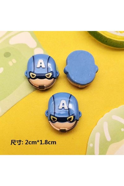 Choice 3 12pcs Cartoon Bright Face DIY Cream Glue Resin Accessories Headwear ...