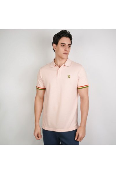 Giordano Men's Slim Fit Embroidery Solid Polo
