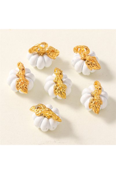 Choice style 1723 10pcs Cute Enamel 3D Pumpkin Charms for Bracelet Necklace E...