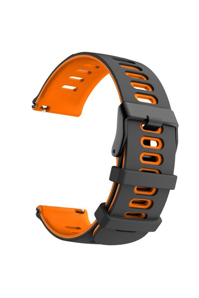 Choice 22mm Universal Black Orange 20/22mm Official Strap For Garmin Forerunn...