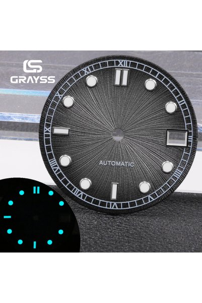 Choice black GRAYSS New Oil-Pressed Sunburst BGW9 Luminous Dial for SKX NH35/...