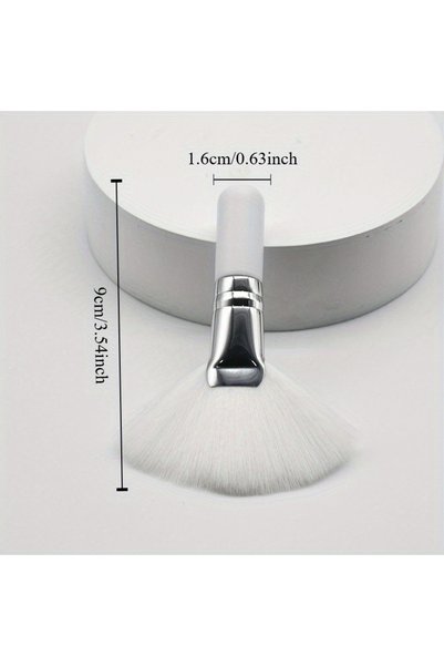 Choice 1pc 1pc Scalloped Fluffy Soft Fibre Bristle Brush - Soft, Portable, an...