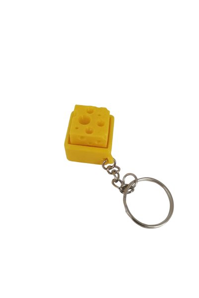 Choice 1Pc A1 1~5Pcs Cheese Keyboard Keychain Fidget Clicker Keycap Keychain ...