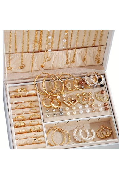 Choice KVJWnobox 86pcs Fashion Elegant Butterfly Necklace Love Ring Imitation...