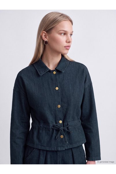 LC Waikiki Alita City Farkıyla Natuvera Khaki Denim Straight Loose & Baggy Wo...