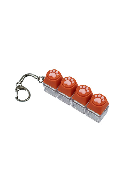 Choice Red Silicone Soft Cat Claws Keychain Key Ring Pendant Mobile Phone Bac...
