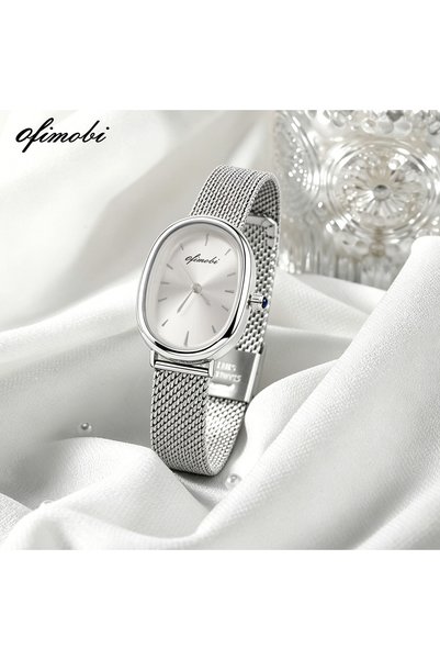 Choice XG34-1-Swhite Oval Dial Women's Quartz Watch Premium Milanese Mesh Str...