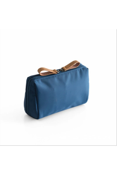 Choice S Blue Large Capacity Makeup Bag Multiple Colors Travel Storage Partit...