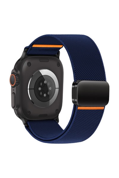 Choice 44mm 45mm 46mm 49mm Midnight Blue Nylon Loop Strap For Apple Watch Ult...