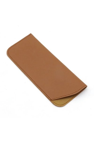 Choice Brown Portable PU Leather Glasses Storage Bag Soft Sunglasses Bag Wate...