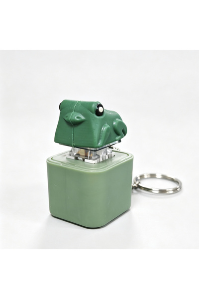Choice Frog-Usb Rechargeable Fidget Toy Keychain with Sound and Light Cute Ca...