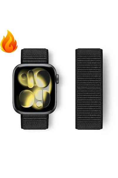 Choice 44-45-49-S11-10 46mm Black 9 NEW Original 1:1 Nylon Loop for Apple Wat...