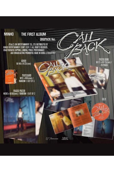 MINHO - 1st Album [CALL BACK] Digipack Ver.