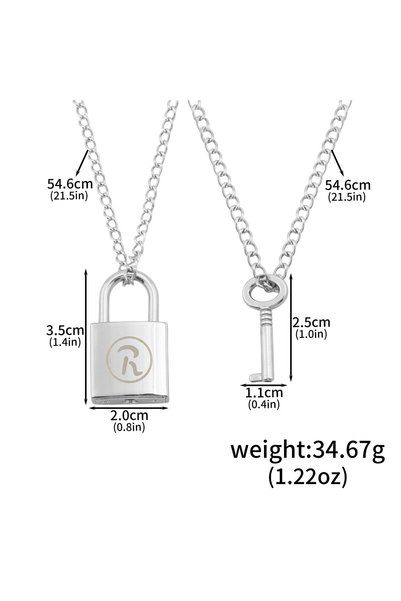 Choice WG00587 Anime NANA Couple Necklace, Oosaki Nana Honjo Ren Openable Loc...