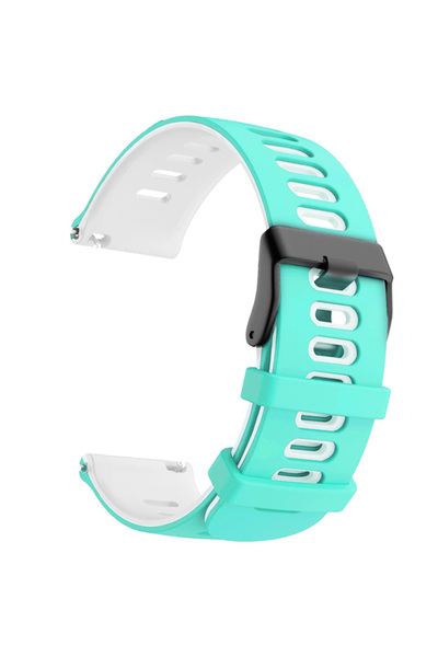 Choice 20mm Universal Teal White 20/22mm Official Strap For Garmin Forerunner...
