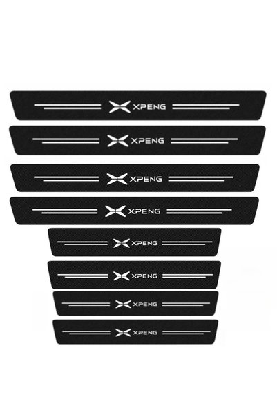 Choice 8pcs Carbon Fiber Car Door Sill Sticker For Xpeng Xiao Peng G6 P5 P7 G...