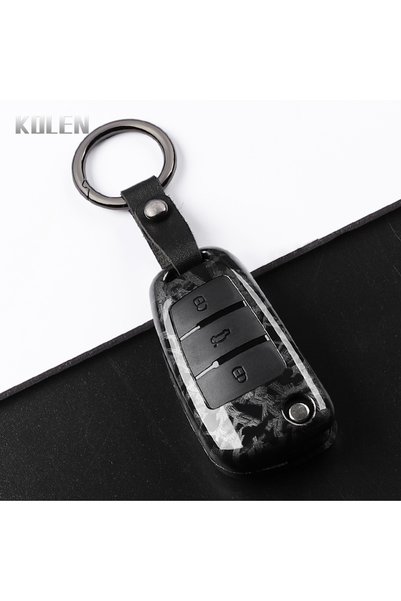 Choice F-Carbon Set1 ABS Carbon Fiber Style Car Key Case Cover For Audi A1 A3...