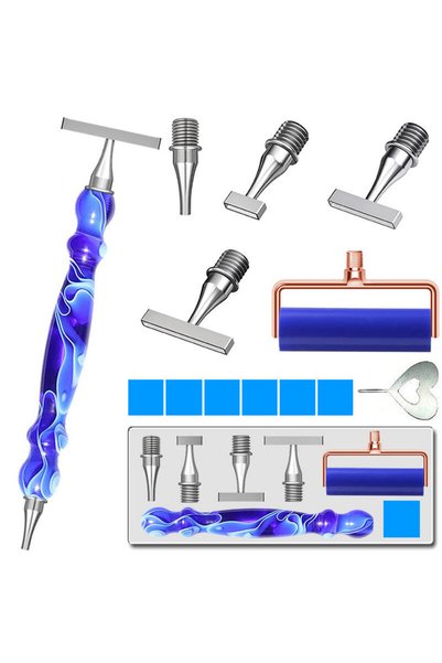 Choice D Blue Roller Set New 5D Diamond Painting Art Drill Bead Dot Pen Kit W...