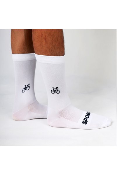Choice L ( 39-45 ) Bicycle Bicycle Pattern Cycling Socks Men's and Women's Ro...