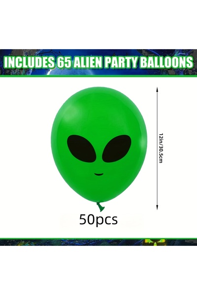 Choice Other 50pcs 12/20/50Pcs Alien Balloons Green Alien Party Latex Balloon...
