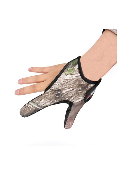 Choice Right camouflage Fishing Gloves 2 Fingers Protector Breathable Anti-Sl...
