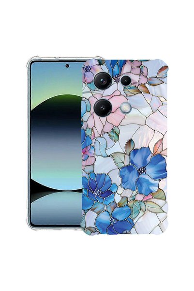bestcase Husă Anti Shock Case For Xiaomi Redmi 17, Floral - Stained Glass Hyd...