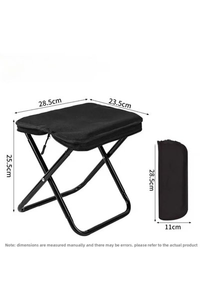 Choice Black 1pcsPortable Folding Stool Lightweight Camping Chair Foldable Se...