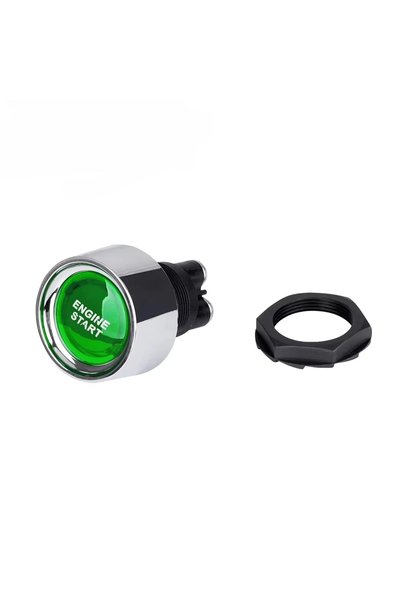 Choice Green Car Engine Start Ignition Switch 12V 50A 3 Pin SPST Momentary Ke...
