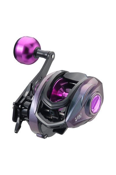 Choice 5 Left Hand Purple HAUT TON Purple Heavy Duty Baitcaster Fishing Reel ...