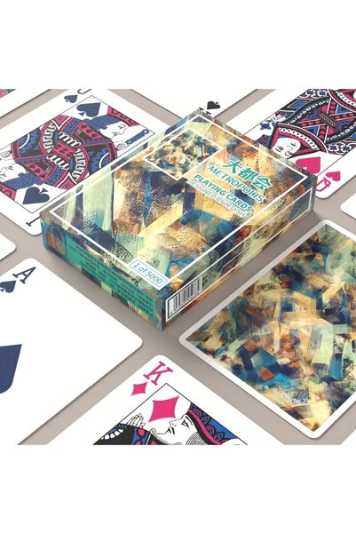 Choice Metropolis 1pc Classic Stylish Poker Card Game, Perfect For Family Ent...