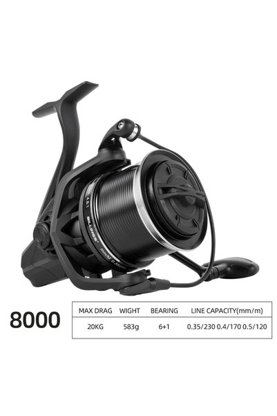 Choice 7 8000 Series 7BB Big Spinning Fishing Reels Max Drag 20KG Powerful Sa...